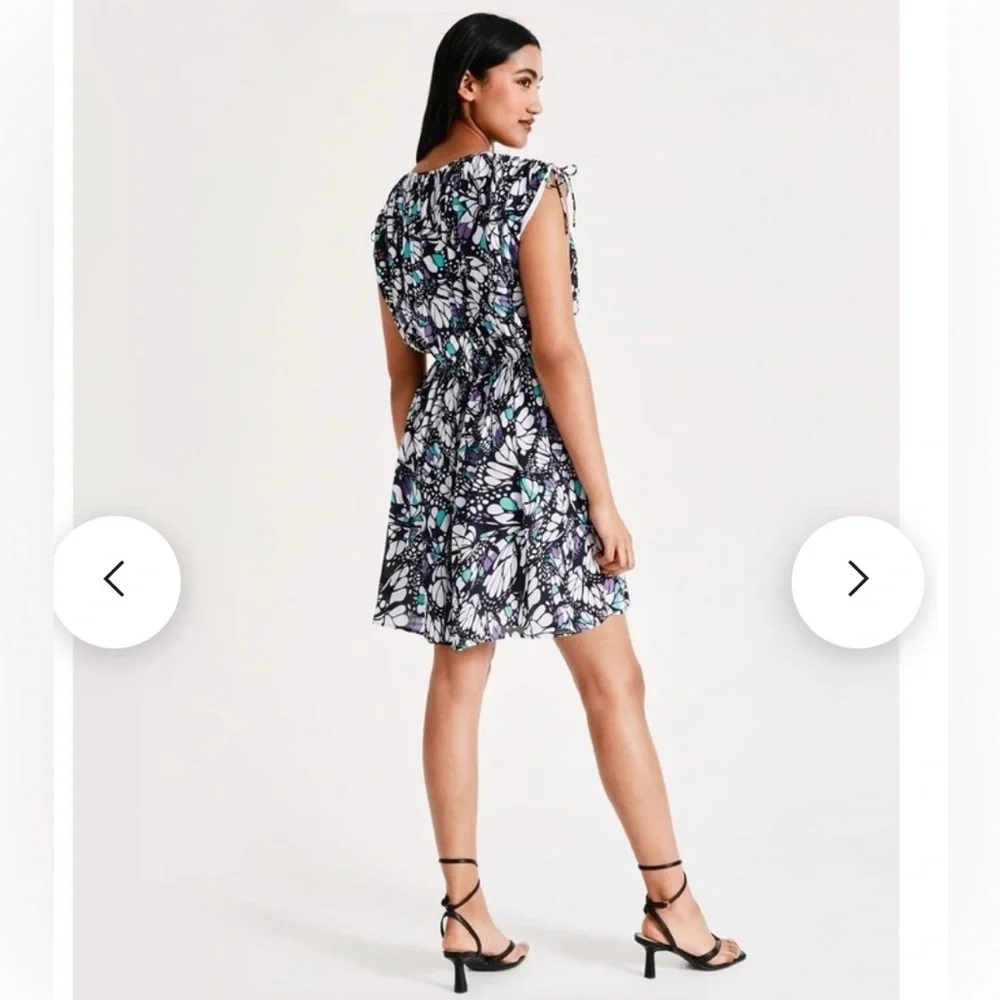 Basque drawstring mini dress - Picture 3 of 6